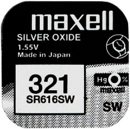 Maxell SR616SW 321 Baterie Oxid de argint pentru ceasuri SR65 1.55V 1buc