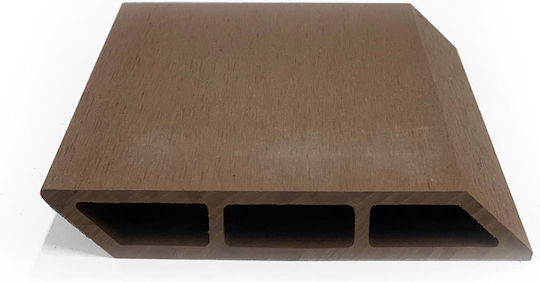 Dedron Deck Περίφραξης Κήπου Πλάγια Brown από WPC 360x12x2εκ. Καφέ