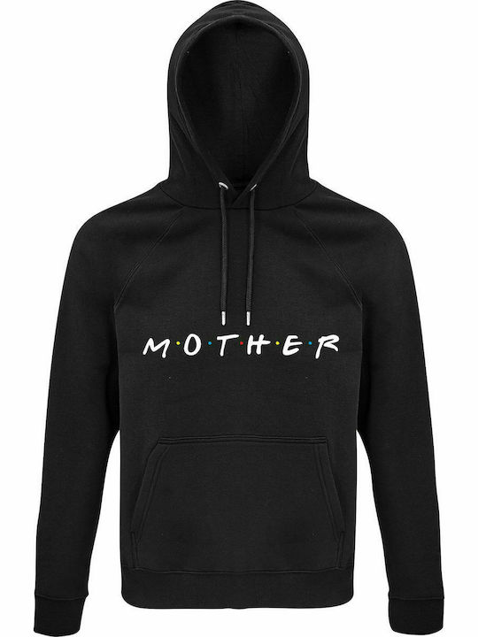 Hoodie Unisex, Organic " MOTHER, Friends Tv Serie ", Black