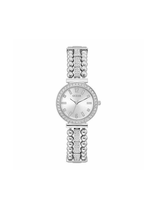 Guess Gala Watch with Silver Metal Bracelet