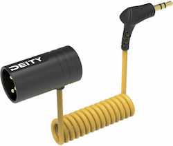 Deity XLR male to 3.5mm male 0.3m Cable Yellow (DY-V-LINK)