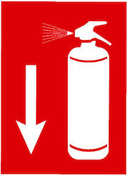 Self-Adhesive Sign PVC "Fire Extinguisher" 13x19cm.