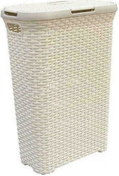 Curver Natural Style Кош за Пране Пластмасов 40л с Капак 44.8x26.5x61.5см Бежов Curver Natural Style Кош за Пране Пластмасов 40л с Капак 44.8x26.5x61.5см Бежов