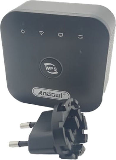 Andowl Q-C26 WiFi Extender Single Band (2.4GHz) 300Mbps Μαύρο