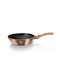 Berlinger Haus Metallic Line Wok made of Aluminum with Stone Coating Rose Gold Collection 30cm