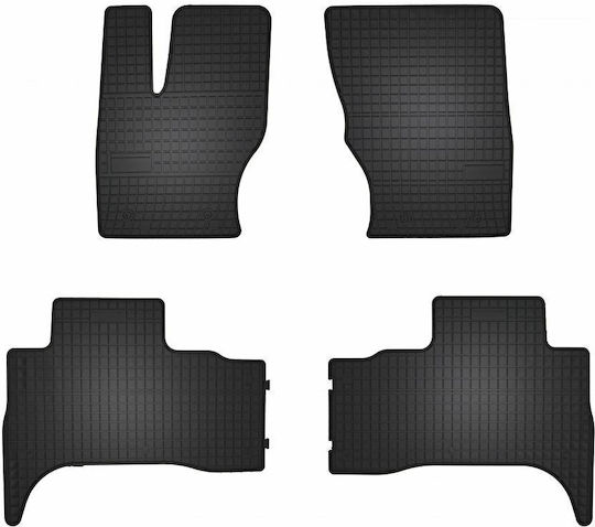 Frogum Satz Vorder- und Hintermatten 4Stück aus Gummi für Land Rover Range Rover 2013 Schwarz