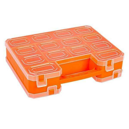 Asrin Werkzeugkoffer-Organisator 16 Positionen Orange 26x20x6.3cm