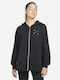 Dri-Fit Get Fit Damen Sweatshirtjacke Kapuzen Schwarz