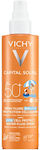 Vichy Capital Soleil Impermeabil Copii Crema de Soare Spray pentru Față & Corp SPF50 200ml