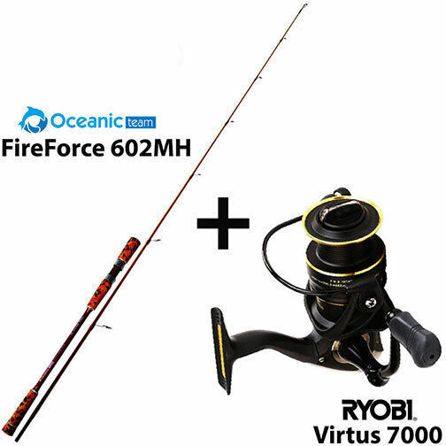 Oceanic Fireforce 602MH Καλάμι Ψαρέματος για Jigging / Slow Jigging 1.80m με Μηχανισμό 40-150gr