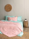 Palamaiki Morgan Tagesdecke Einzelbett Mikrofaser Pink 160x240cm
