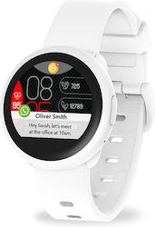 MyKronoz ZeRound3 Lite 45mm Smartwatch με Παλμογράφο (Λευκό)