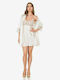 Moongirl Summer Bridal Women's Satin Robe with Nightdress White