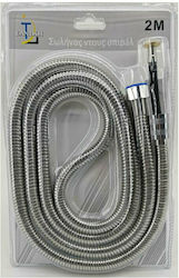 Metallic Shower Hose Silver 001-12253 200cm