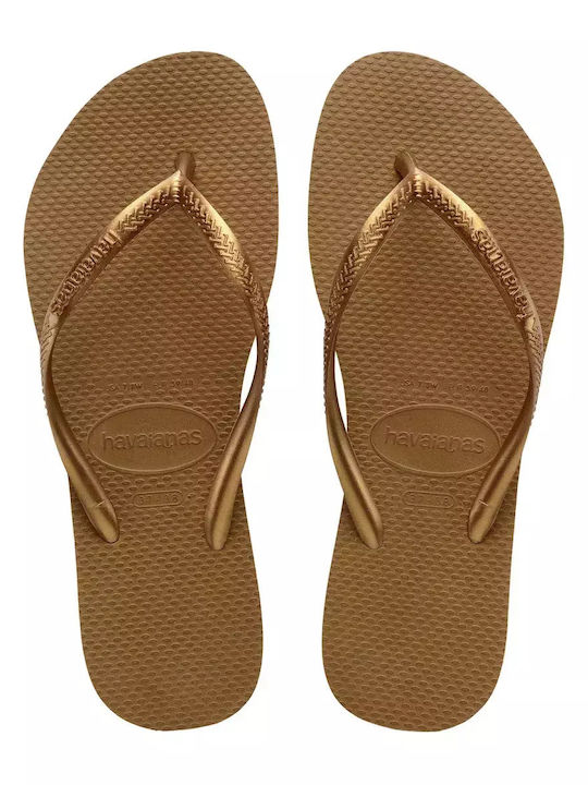 Havaianas Slim Women's Flip Flops Bronze