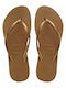 Slim Women's Flip Flops Bronze
