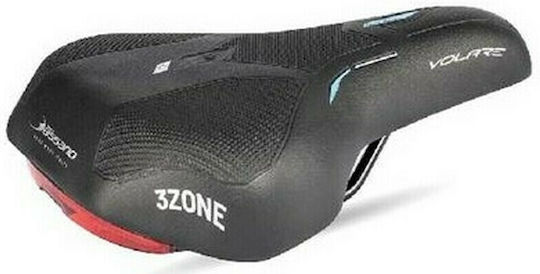 Selle Bassano Volare Icon Unisex 3zone Neagră Șa Bicicletă