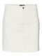 Vero Moda Brenda Denim Mini Skirt in Beige color