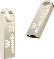 Leewello 32GB USB 3.0 Stick Silver