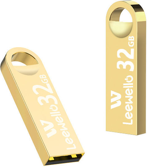 Leewello 32GB USB 3.0 Stick Χρυσό
