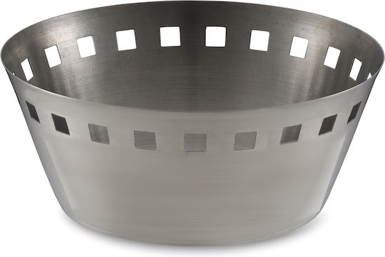 Max Home Brotkorb Metall Silber 20x20cm