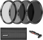 Neewer 67 mm Neutral Density Filter ND2 ND4 ND8 ND16 and Accessories Kit 10089684