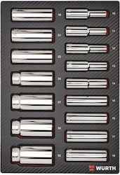 Wurth Socket Hex Long with Square Drive 1/2"