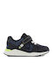 Παιδικά Sneakers με Σκρατς Navy Μπλε