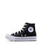 Converse Παιδικά Sneakers High Μαύρα
