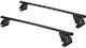 Cam Car Roof Bars Metallic Cube 130cm for Opel Agila 5D 5D 2007-2014 without Parallel Set with Roof Rack Legs Black
