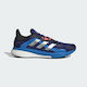 Adidas SolarGlide 4 ST Sport Shoes Running Legacy Indigo / Silver Metallic / Turbo