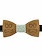 Bonjour Bebe Kids Wooden Bow Tie Light Blue