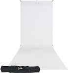 Westcott X-Drop Fabric Background Stand Kit Fotohintergrund Stoff 160x370cm Weiß FJW-577SK