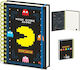 Pyramid International Pac-Man Notebook Spiral A5 Ruled with Elastic Multicolour