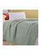 Nef-Nef Homeware Blanket Cot Whisper Cotton Green 110x150cm