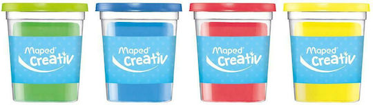 Maped 4 Aluațe De Modelare Plasticină Pentru 3+ Ani