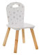 Chair Stars White 32x31.5x50cm