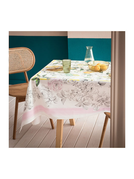 Gofis Home Citrus 715 Cotton & Polyester Tablecloth Multicolour 145x180cm