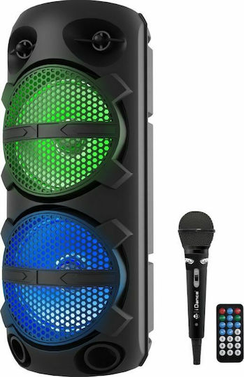 iDance Boxă Karaoke Cu Fir Microfon Typhoon 200 Negru