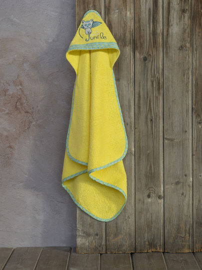 Nima Hooded Baby Bath Towel Akunga Yellow
