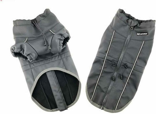 Pet Interest Outdoor Vest Кучешки палта Флийс / Водоустойчиво Сив XXLarge с дължина на гръбчето 54 см. 52109