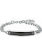 Luca Barra Herren Armband Id aus Stahl