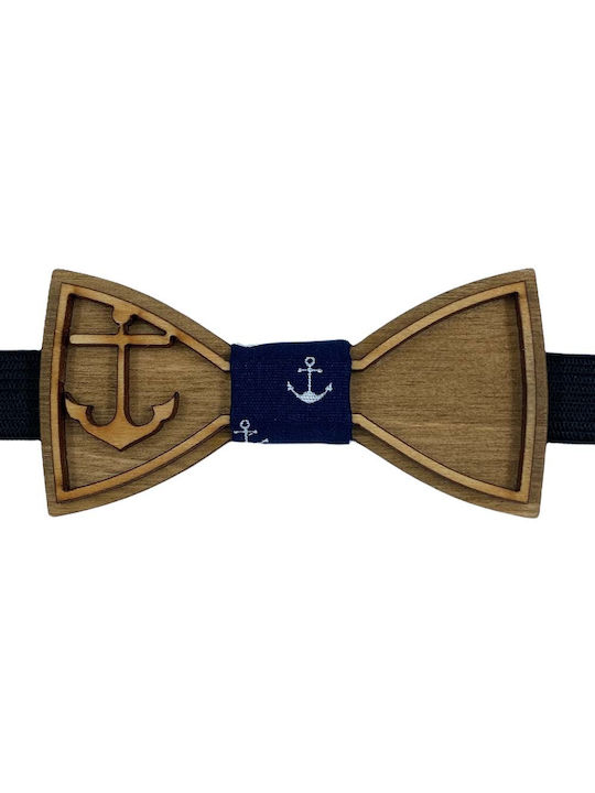 Men's Bow Tie Wooden 3D Edition Walnut Bow Tie Bonjour Bebe "0014"