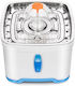 Pet Interest Square Water Fountain Αυτόματη Ανοξείδωτη Ποτίστρα / Συντριβάνι για Σκύλο & Γάτα 2.5lt σε Μπλε Χρώμα