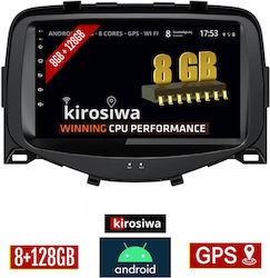 Kirosiwa Car-Audiosystem für Peugeot 108 108 2014+ (Bluetooth/USB/AUX/WiFi/GPS/Apple-Carplay/Android-Auto) mit Touchscreen 7" KLS-7848