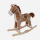Anelixi Horse Fabric Rocking Toy Horse with Sounds