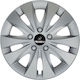 Jestic Car Hubcap Set Storm with Isuzu Emblem 16" 4pcs Silver