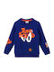 Kinder-Sweatshirt mit Taschen Blau