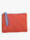 Small Leather Women's Wallet Classic Orange