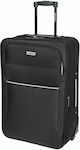 Diplomat ZC3002 Medium Travel Suitcase Fabric Black with 2 Wheels Height 64cm.